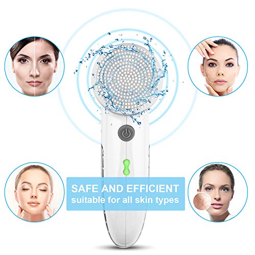 Cleansing Facial Brush, Facial Cleansing Spin Rechargeable Brush Set with 4 Heads,Complete Face Spa System, Gentle Exfoliating, Deep Cleansing, Removing Blackhead and Facial Beauty Massage - Thumbnail 2