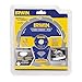 IRWIN Tools Polycrystalline Diamond-Tipped Fiber Cement Circular Saw Blade, 7 1/4-inch, 4-Tooth (4935473), Blue