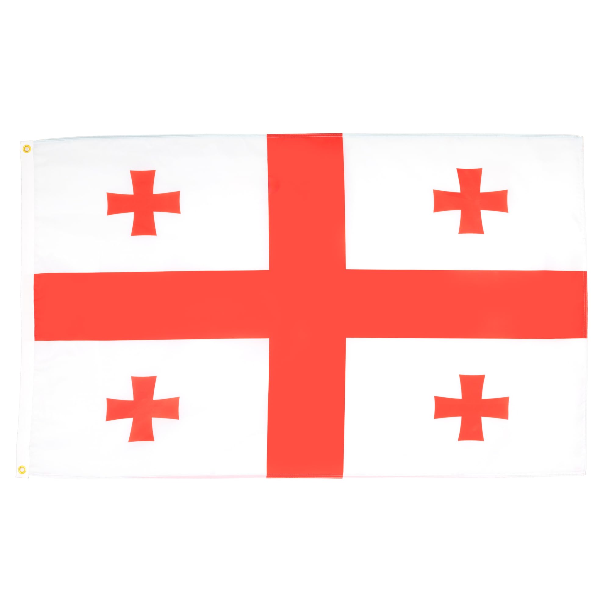 AZ FLAG - Georgia Flag - 2x3 Ft - Light Polyester Georgian Banner with Two Brass Eyelets - Fade Resistant - Vivid Colors - 2' x 3' Feet - 90x60 Cm — image 1