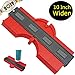 Plastic Contour Gauge, 10 Inch Profile Gauge Measure Ruler Contour Duplicator (Red)