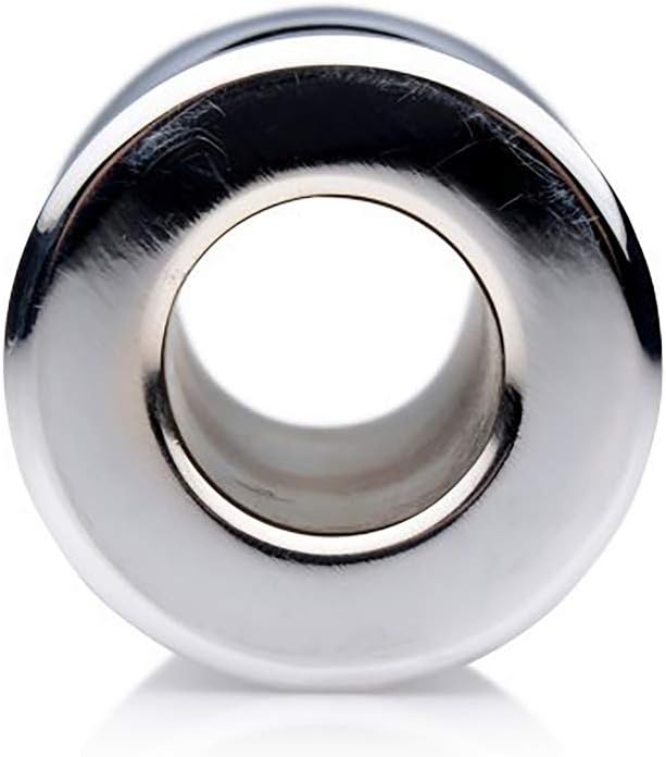 Small Abyss 1.5 Inch Hollow Anal Dilator, Grey - Image 5