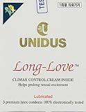 Long Love Condoms (Plain) by UNIDUS - 5 Pack (15 Condoms)