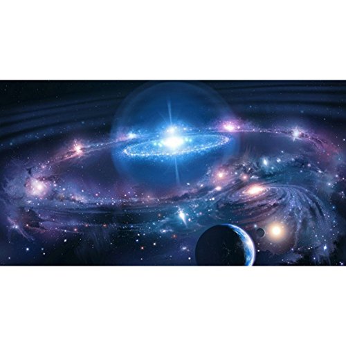 Norbi Painting With Diamonds, Galaxy Embroidery Diamond by Number Kits Rhinestone Painting Cross Stitch Kit Wall Art Decor for Kids Adult Beginner,Full Dril