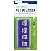 EZY DOSE Daily Pill Planner, Medicine Case, Vitamin Organizer Box, Locking Compartments to Secure Prescription Medication and Prevent Accidental Spilling, 4 Times per Day, Color May Vary, BPA Free