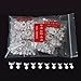 MISMXC 500 Pcs French Short Style Acrylic False Nail Art Tips Finger Sticker Extension Tool，10 Sizes