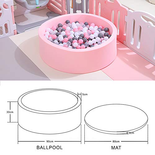 Triclicks Deluxe Kids Ball Pit Kiddie Balls Pool Soft Baby Playpen Indoor Outdoor - Ideal Gift Play Toy for Children Toddler Boys Girls