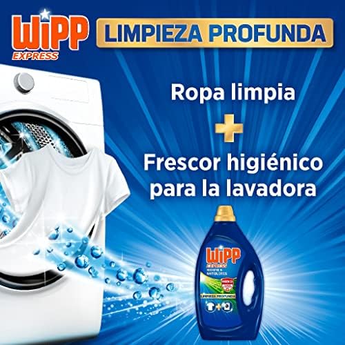 Limpieza Profunda Higiene y Antiolores (55 lavados), detergente líquido quitamanchas para lavadora, para coladas higiénicamente limpias