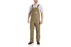 Carhartt Men's Rugged Flex Relaxed Fit Canvas Bib Overall