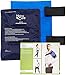 NatraCure Universal Large Gel Cold Pack Ice Wrap - 717-RET - Reusable Ice Compress with Straps for Shoulder, Back, Knee, Hip, Elbow, Ankle - Pain Relief of Injuries, Swelling, Aches, Bruises, Sprains