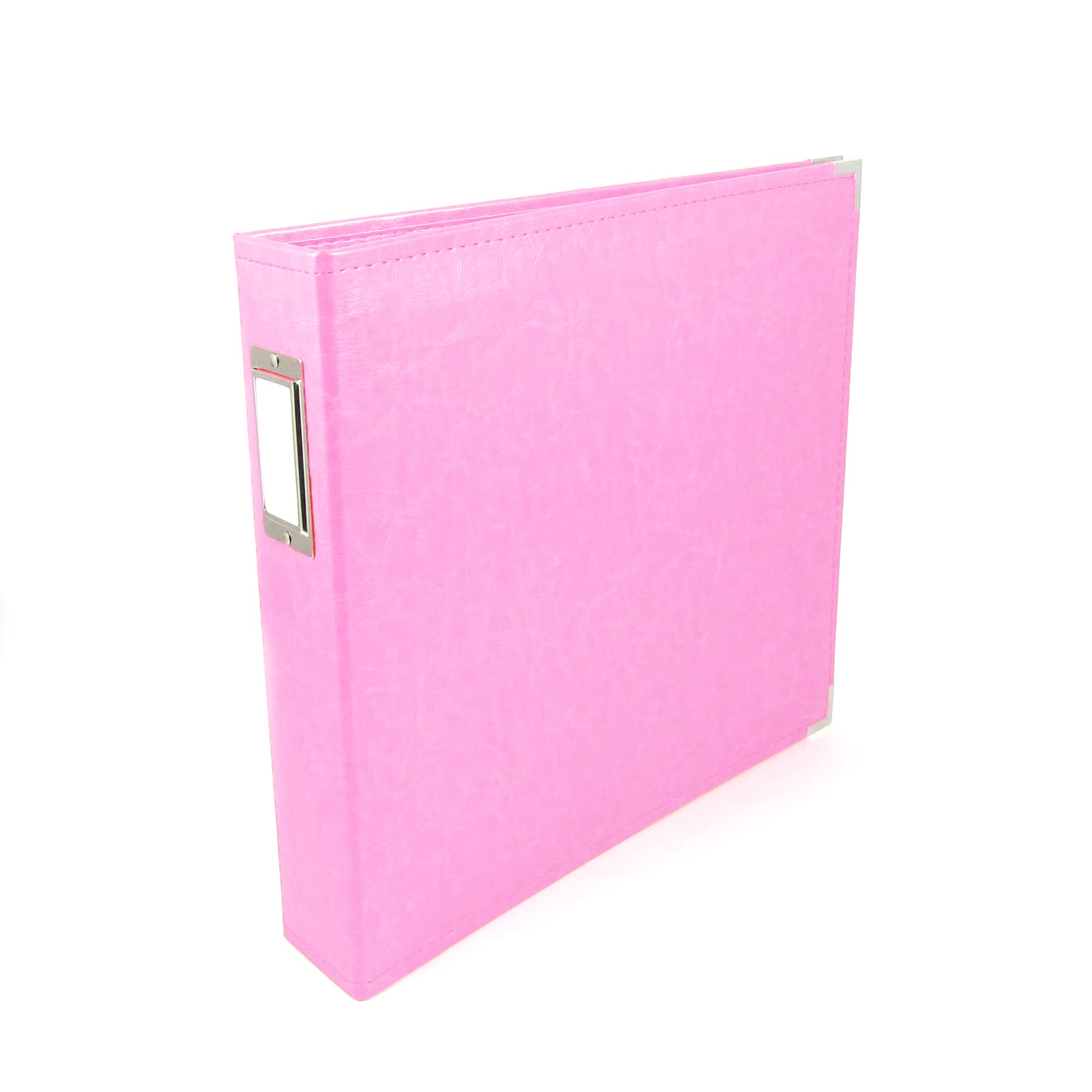 We R Memory Keepers We R Classic Leather 3-Ring Album X 12-inch Pretty Pink, Acrylic, Multicolour, 34.79x39.11x6.85 cm