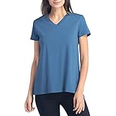 Fishers Finery Women's Ecofabric Short Sleeve V-Neck Tee; Relaxed Fit