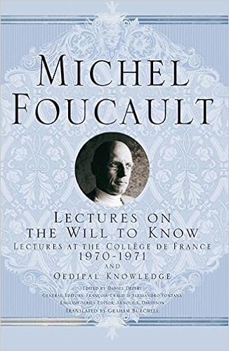 Lectures on the Will to Know Michel Foucault Lectures at the Collegravege de France