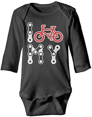 ScotchBlue I Love My Bike Fall Long Sleeve Infant Baby Boys Girls Climb Romper | Crawling Clothes