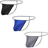 ZONBAILON Men's Thong Underwear G String Adjustable Bulge Pouch Seamless Sexy Swimwear Panties 1 or 3 Pack