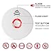 Smoke Detector,3 Packs Photoelectric Smoke Alarm Fire Alarm with Light Sound Warning 9V Battery (Included) Powered Fire Safety for Home Hotel School etc Passed UL Certification