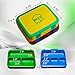 Bizz Large Travel Bento Box Set Lunch Boxes with Utensils, Kids Adults Removable Microwaveable, Dishwasher Safe Tray (2-Pack) Lunchbox Portable Portion Control Meal Prep Containers Reusable BPA Free