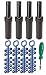 Rain Bird 5000 Series Rotor Sprinkler Heads bundle - by ItemEyes - with Nozzles and Adjustment Tool (4 PACK); 5004 PC model part circle 4" popup height primary