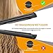 Hair Straightener, Targherle Professional Straightener Flat Iron 2 in 1 Hair Straightener for All Hair Types, 3D Floatiing Tourmaline Ceramic Adjustable Temperature 250℉-450℉ (Black)thumb 3