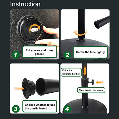 EliteShade Umbrella Base Stand Market Patio Outdoor Heavy Duty Umbrella