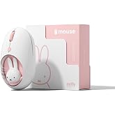 Miffy Wireless Bluetooth Optical Mouse Dual Mode (BT 5.0 and 2.4GHz USB) DPI Silent for Laptop/iPad/Tablet/Apple/Computer/Mac Book -Pink