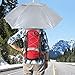Luwint Double Layer Umbrella Hat Headwear 36'' Diameter Oversized Folding Adjustable Hands Free UV Wind Rain Protection - Fishing Gardening in Outdoor Recreation (Silver)