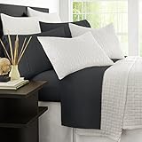 Zen Bamboo Luxury 1500 Series Bed Sheets - Eco-friendly, Hypoallergenic and Wrinkle Resistant Rayon Derived From Bamboo - 4-Piece - King - Grey