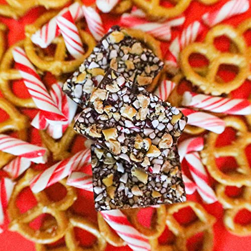 JOJO's Dark Chocolate Peppermint Pretzel Bites Made with Plant Based