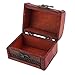 Bronze Tone Embossed Flower Old Stye Wooden Jewelry Box Case