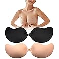 Hasimor 2 PCS Strapless Adhesive Bra Invisible Push Up Sticky Bra Self Adhesive Bra for Women