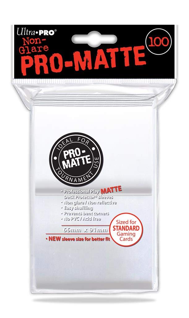 Ultra Pro Ultra ProACCPRO044-White Abysse 100-Count PC Pro-Matte Deck Protectors (6.6 x 9.1 cm)