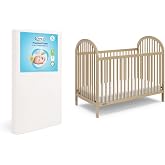 Graco Olivia Convertible Crib and Graco Crib Mattress Bundle, Driftwood | GREENGUARD Gold Certified, Includes Graco Crib Mattress, Baby Crib Converts to Toddler Bed &amp; Daybed, 4 Mattress Heights