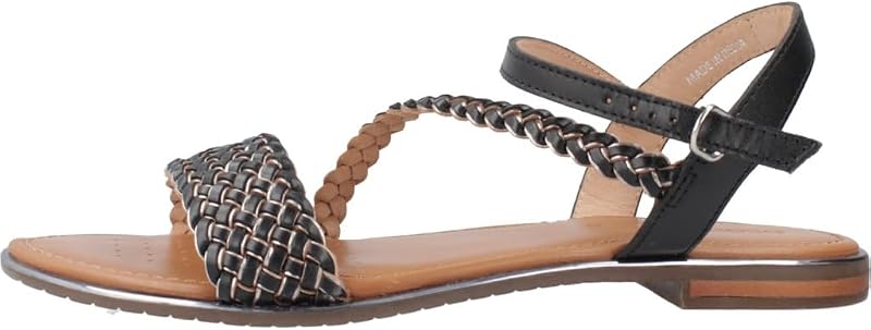 Femme D Sozy Plus D Sandale à glissière, Black/Gun, 37 EU