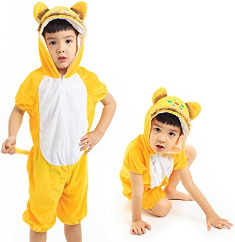 Oirenefashion Children Animals Costume Cartoon Jumpsuit Performance Costume Short Sleeve Cosplay Costume