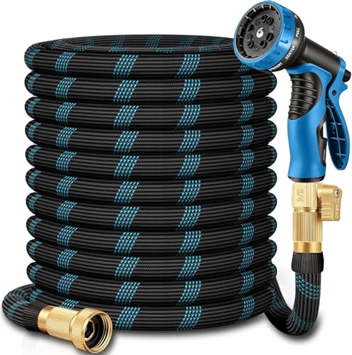 150 ft Flexible Garden Hose - 2026 Upgraded Heavy Duty Water Hoses with 3/4''Solid Fittings,Lightweight,No Kink & Tangle,Puncture Proof Garden Hoses pipe for Yard, Outdoors, Rv