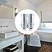 Little World Soap Dispenser Wall Mount, Manual Hand Liquid Shampoo Shower Gel Dispenser Lotion Container 350ml for Office Bathroom Kitchen, Silver 2 Chamber