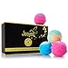 Joojoo Bath Bombs - SIX EXTRA LARGE 4.5 oz Ultra Lush Fizzy Bath Bombs Per Bath Bomb Kit-- Handmade In USA - Lavender, Moonlight & Roses, Cucumber Melon, Crazy Love, Petal Dance, Kiss Me