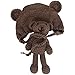 Jastore Infant Newborn Photography Prop Photo Crochet Boys Girls Knit Toy Bear Hats (Brown)