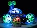 Top Race Remote Control Car Cyclone Twister RC Stunt Car with LED Lights and Music - BLUE- 49Mhz