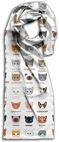 Cat Face Tree Winter Light Scarf Print Soft Warm Towel New Style Scarves Best Gift