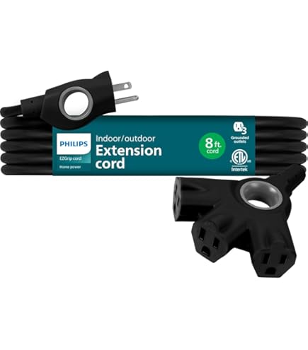 Amazon.com: Philips EZGrip Outdoor Extension Cord with Multiple