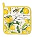 Michel Design Works Lemon Basil 4 Piece Kitchen Set - 2 Towels, Oven Mitt, Potholder