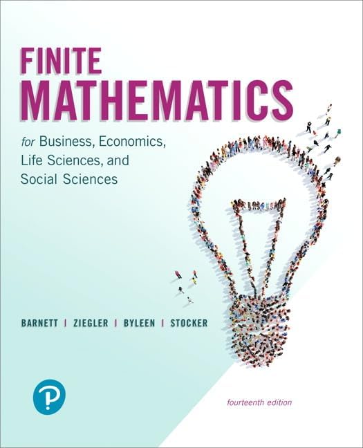 Amazon.com: Finite Mathematics for Business, Economics, Life