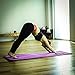 Youphoria Yoga Microfiber Non-Slip Towel - Hot Yoga Mat Towel for Enhanced Grip and Sweat Absorption - Purple with Gray Stitching