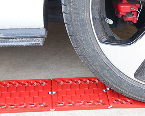 Follicomfy Car Escaper Traction Mat Recovey Tracks Sand Mud Snow Traction Boards,Suitable for Unstucking Car From Snow, Ice and Mud(1Pair)