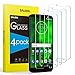 [4 Pack] Moto G6 Screen Protector, SPARIN Tempered Glass Screen Protector for Moto G6, Covers Viewable Display Only with Anti-Scratch/Response Quickly/Easy Installation/Bubble Free, 5.7 inch primary