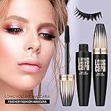 Tetyana naturals 4D Silk Fiber Lash Mascara Waterproof, Luxuriously Longer, Thicker, Voluminous Eyelashes, Long-Lasting, Dramatic Extension, Smudge-proof, Hypoallergenic Formula