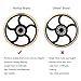 Mothca Fidget Hand Spinner Toy Circular Stress Reducer Gold Metal Brass Finger Toy Mute Balance Spin 3-5 Minutes Gadget Perfect Size for Kids Ladies ADHD Anxiety Autism Adult Gift (Round)
