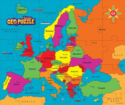 Geotoys 6 GeoPuzzles - One Box