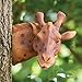 Bits and Pieces - Giraffe Tree Hugger - Durable Polyresin Animal Tree-Hugger Sculpture - Lawn and Garden Outdoor Décor Statue