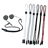 Pack of 6 Sunglass Holder Strap For Men and Women, Great for Sports and Outdoor Activities, Safety Glasses Sunglasses Holder Eyeglasses Neck Cord String Eyewear Retainer Strap